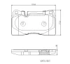 P 85 116E BREMBO Комплект тормозных колодок, дисковый тормоз