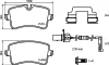 P 85 150 BREMBO Комплект тормозных колодок, дисковый тормоз