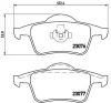 P 86 014 BREMBO Комплект тормозных колодок, дисковый тормоз