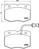 P A6 014 BREMBO Комплект тормозных колодок, дисковый тормоз