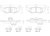 P11010N BREMBO Комплект тормозных колодок, дисковый тормоз