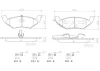 P11027N BREMBO Комплект тормозных колодок, дисковый тормоз