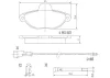 P23060N BREMBO Комплект тормозных колодок, дисковый тормоз