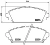 P28031N BREMBO Комплект тормозных колодок, дисковый тормоз