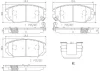 P30038N BREMBO Комплект тормозных колодок, дисковый тормоз