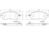 P49055N BREMBO Комплект тормозных колодок, дисковый тормоз