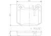 P50043N BREMBO Комплект тормозных колодок, дисковый тормоз