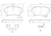 P50045N BREMBO Комплект тормозных колодок, дисковый тормоз