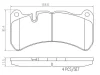 P50092N BREMBO Комплект тормозных колодок, дисковый тормоз