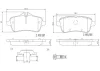 P50100N BREMBO Комплект тормозных колодок, дисковый тормоз