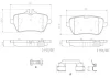 P50117N BREMBO Комплект тормозных колодок, дисковый тормоз