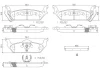 P56091N BREMBO Комплект тормозных колодок, дисковый тормоз