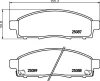 P56102N BREMBO Комплект тормозных колодок, дисковый тормоз