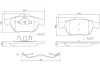 P68032N BREMBO Комплект тормозных колодок, дисковый тормоз