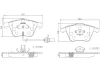 P85084N BREMBO Комплект тормозных колодок, дисковый тормоз