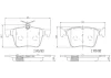 P85124N BREMBO Комплект тормозных колодок, дисковый тормоз