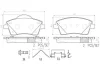 P86033N BREMBO Комплект тормозных колодок, дисковый тормоз