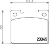 MDB1723 MINTEX Комплект тормозных колодок, дисковый тормоз