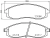 MDB1749 MINTEX Комплект тормозных колодок, дисковый тормоз