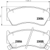 MDB1760 MINTEX Комплект тормозных колодок, дисковый тормоз