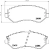 MDB2215 MINTEX Комплект тормозных колодок, дисковый тормоз