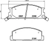 MDB2529 MINTEX Комплект тормозных колодок, дисковый тормоз