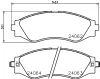 MDB2563 MINTEX Комплект тормозных колодок, дисковый тормоз