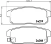 MDB2588 MINTEX Комплект тормозных колодок, дисковый тормоз