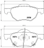 MDB2599 MINTEX Комплект тормозных колодок, дисковый тормоз