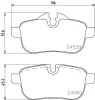 MDB2947 MINTEX Комплект тормозных колодок, дисковый тормоз