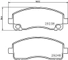 MDB2991 MINTEX Комплект тормозных колодок, дисковый тормоз