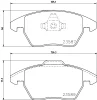 MDB3022 MINTEX Комплект тормозных колодок, дисковый тормоз