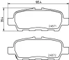 MDB3026 MINTEX Комплект тормозных колодок, дисковый тормоз