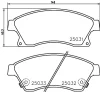 MDB3088 MINTEX Комплект тормозных колодок, дисковый тормоз