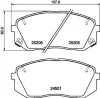 MDB3166 MINTEX Комплект тормозных колодок, дисковый тормоз