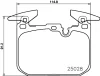 MDB3259 MINTEX Комплект тормозных колодок, дисковый тормоз