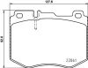 MDB3710 MINTEX Комплект тормозных колодок, дисковый тормоз