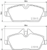 MDB3722 MINTEX Комплект тормозных колодок, дисковый тормоз