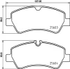 MDB3912 MINTEX Комплект тормозных колодок, дисковый тормоз