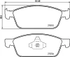 MDB3971 MINTEX Комплект тормозных колодок, дисковый тормоз