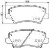 MDB4049 MINTEX Комплект тормозных колодок, дисковый тормоз