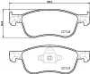 MDB4104 MINTEX Комплект тормозных колодок, дисковый тормоз