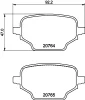 MDB4136 MINTEX Комплект тормозных колодок, дисковый тормоз