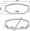 MDB4175 MINTEX Комплект тормозных колодок, дисковый тормоз