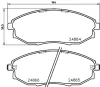 MDB82649 MINTEX Комплект тормозных колодок, дисковый тормоз