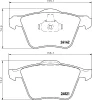 MDB82849 MINTEX Комплект тормозных колодок, дисковый тормоз