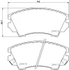 MDB82869 MINTEX Комплект тормозных колодок, дисковый тормоз