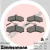 20741.190.1 ZIMMERMANN Комплект тормозных колодок, дисковый тормоз