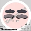 21920.155.1 ZIMMERMANN Комплект тормозных колодок, дисковый тормоз