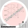 22934.180.2 ZIMMERMANN Комплект тормозных колодок, дисковый тормоз